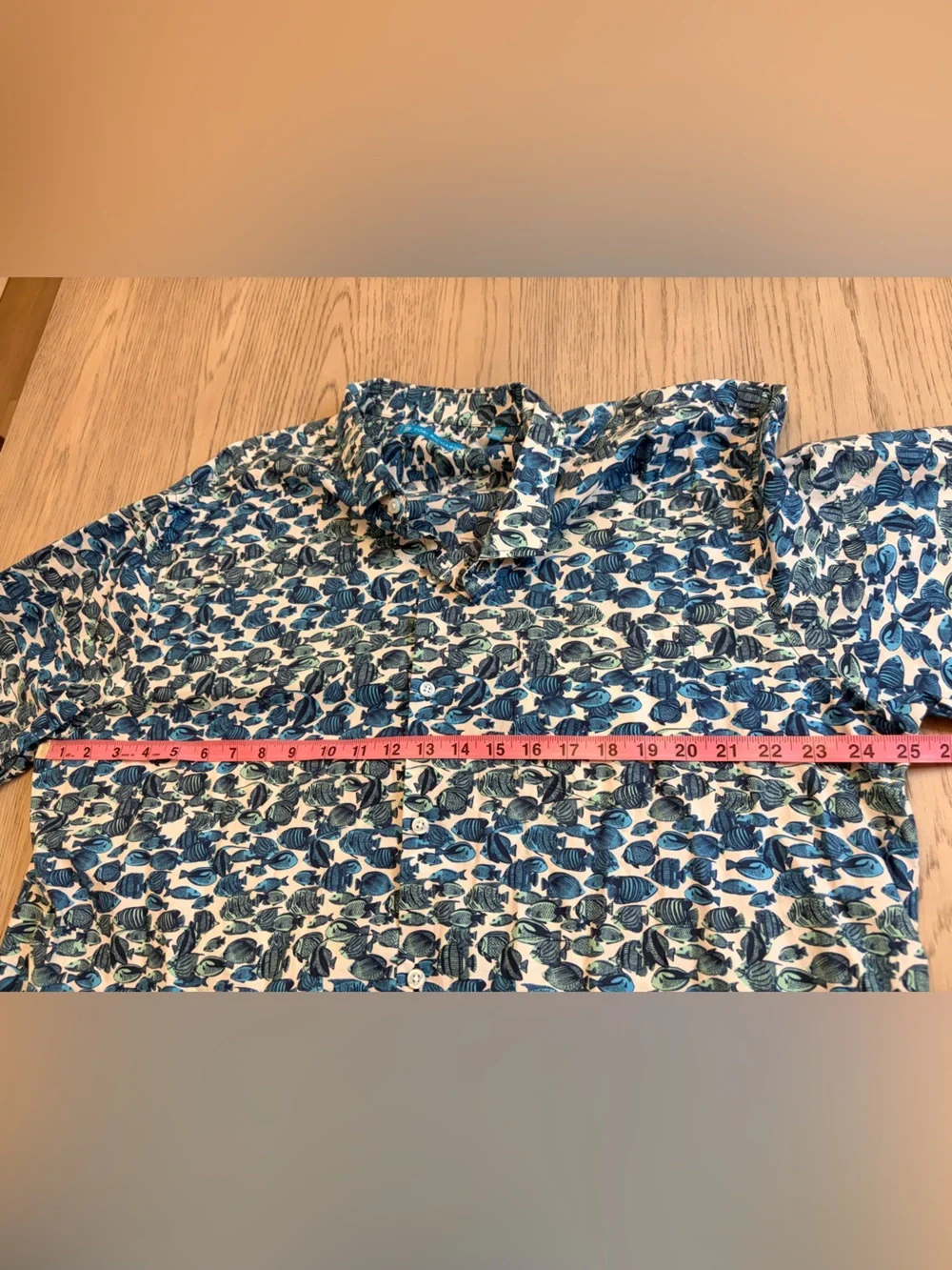 NWOT Men’s Tori Richard Fish Shirt Size 2X - Picture 6 of 7